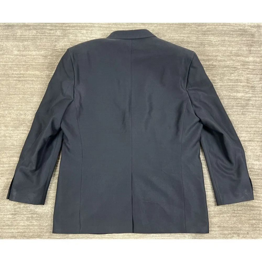 Chaps Blazer Mens 46L Gray Sport‎ Coat Jacket Longsleeve CA01129